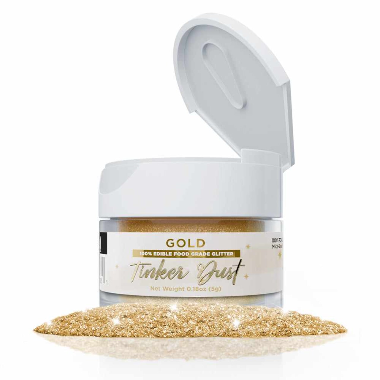 Gold Edible Glitter, Tinker Dust® 5 Grams